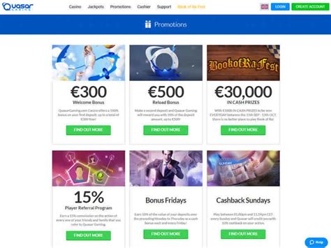 Quasar Gaming Casino Bonus Codes February 2024.